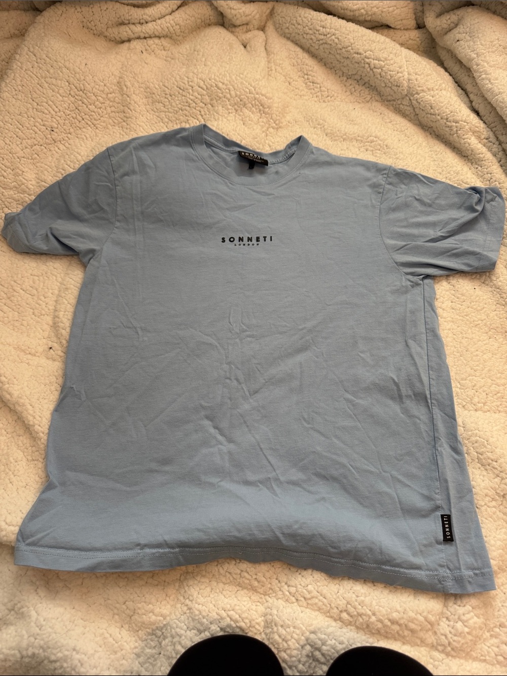 Sonneti Light Blue Minimal Logo Short Sleeve Tee